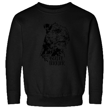 Discover Loved by a Border Terrier dog mom Sweatshirts