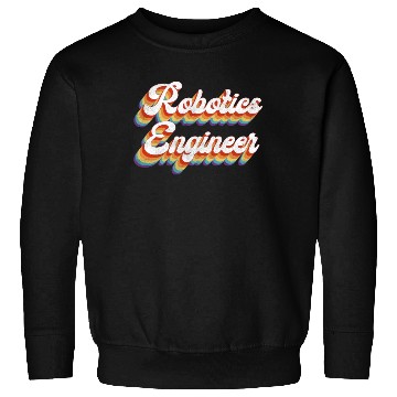 Discover Robot Robotics Engineer Retro Sweatshirts
