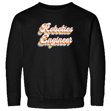 Discover Robot Robotics Engineer Retro Sweatshirts