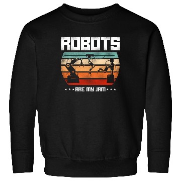 Discover Robot Robotics Engineer Retro Sweatshirts