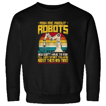 Discover Robot Robotics Engineer Retro Sweatshirts
