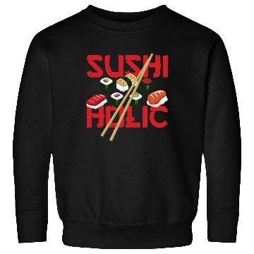 Discover Sushiholic Sushi Rolls Rice and Fish Sweatshirts