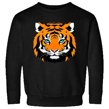 Discover Funny and Cute Comic Tiger Cartoon Sweatshirts