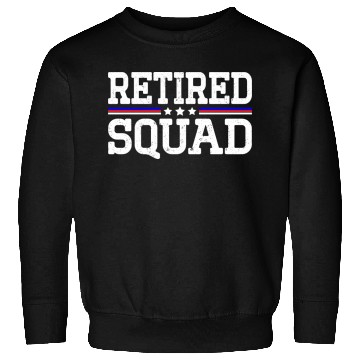 Discover Retirement Patriotic US Flag Retired Squad Sweatshirts