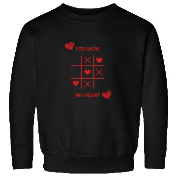 Discover You Won My Heart : X O Creative Game Sweatshirts