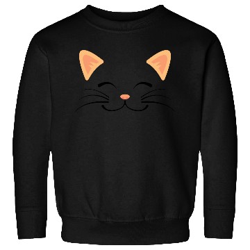 Discover Floating Cat Face Sweatshirts