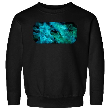 Discover Bright 3D AZURE GREEN NEBULA Sweatshirts
