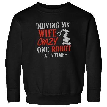 Discover Robot Robotics Engineer Wife Sweatshirts