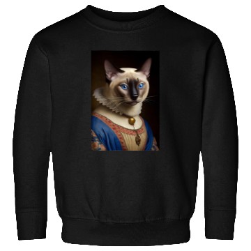 Discover Siamese Cat Breed Portrait Royal Renaissance Anima Sweatshirts