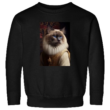 Discover Ragdoll Cat Breed Portrait Royal Renaissance Anima Sweatshirts