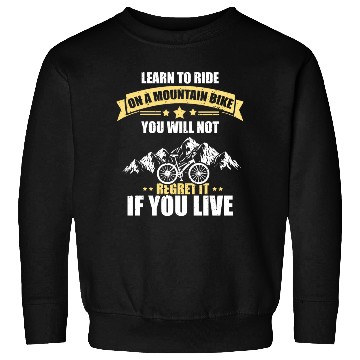 Discover Mountain Bike Downhill MTB Mountain Biker Present Sweatshirts