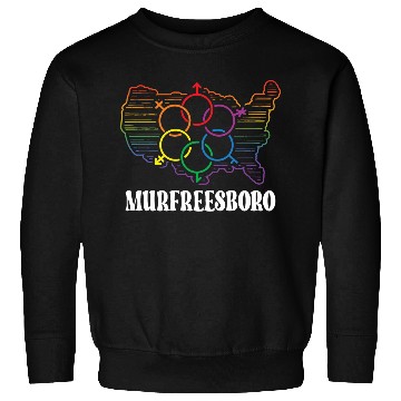 Discover Murfreesboro Pride Month Pride Flag LGBT Community Sweatshirts