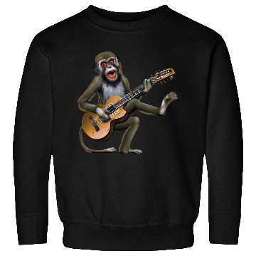 Discover Guitar monkey Sweatshirts