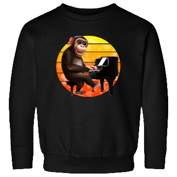 Discover Monkey at the piano Sweatshirts