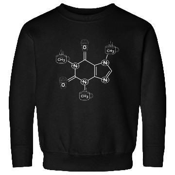 Discover caffeine molecule for coffee lover Sweatshirts