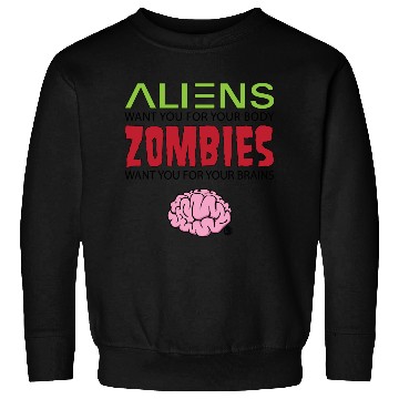 Discover Aliens vs Zombies Sweatshirts
