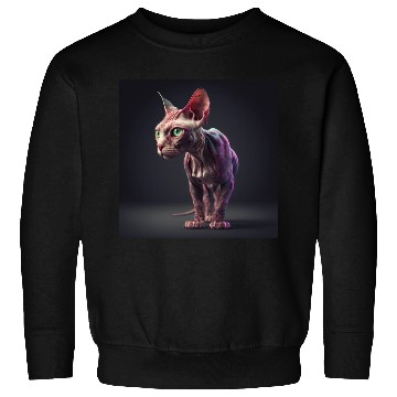 Discover Canadian Sphynx cat with transparent skin Sweatshirts