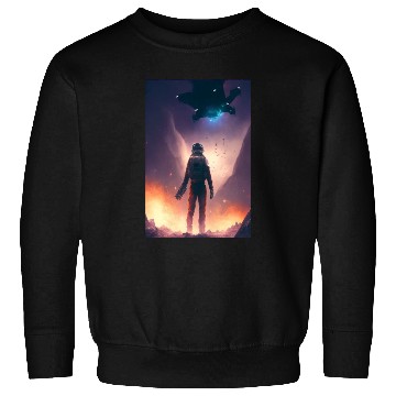 Discover galaxy space satelite astronaut Sweatshirts