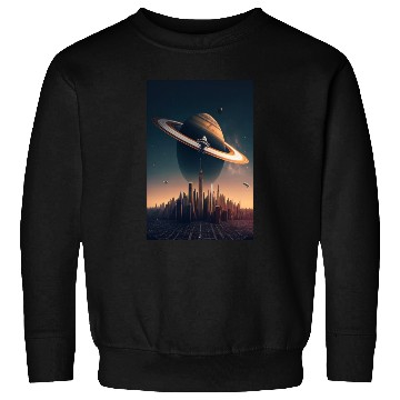 Discover Solar system planet Saturn galaxy Sweatshirts