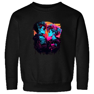 Discover Get the Hottest Cyberpunk Synthwave Art - In Love Sweatshirts