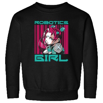 Discover Robot Robotics Engineer Female Sweatshirts