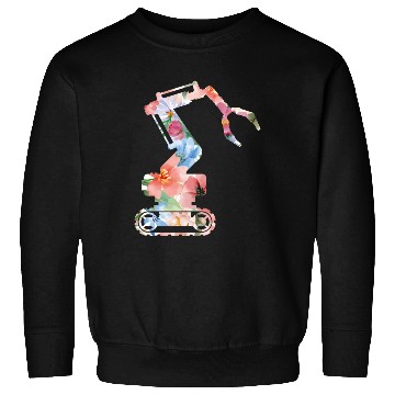 Discover Robot Robotics Engineer Flower Sweatshirts