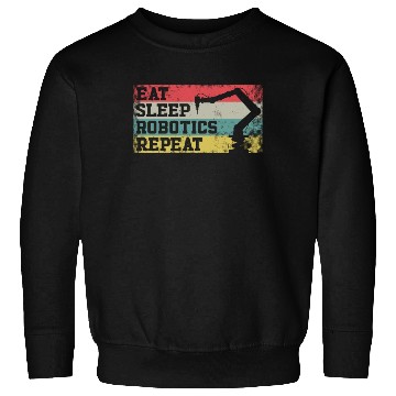 Discover Robot Robotics Engineer Retro Sweatshirts