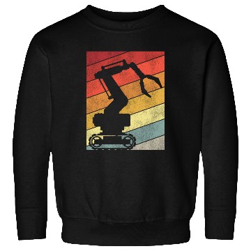 Discover Robot Robotics Engineer Retro Sweatshirts