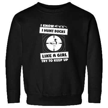 Discover Duck Hunting Girl Sweatshirts