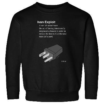Discover Ivan Exploit - 3D CAD Speedmodeling - US version Sweatshirts