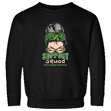 Discover Support Squad Green Kidney Disease Awareness Month Sweatshirts