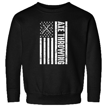 Discover Patriotic Axe Throwing American Flag For Axe Throw Sweatshirts