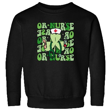 Discover Groovy OR Nurse Funny Shamrock St Sweatshirts