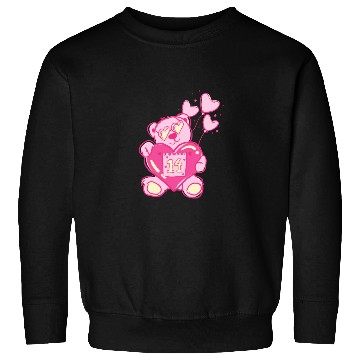 Discover Teddy bear valentine with balloons Sweatshirts