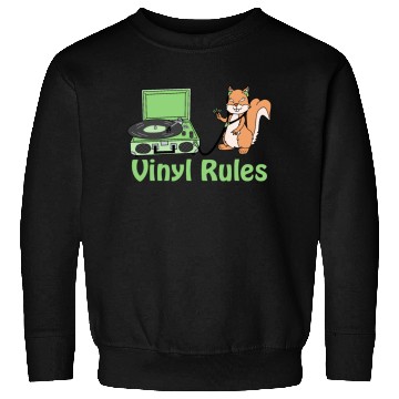Discover vinyl rules pastel green Sweatshirts