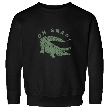 Discover Oh Snap Green Alligator Distressed Gator Sweatshirts
