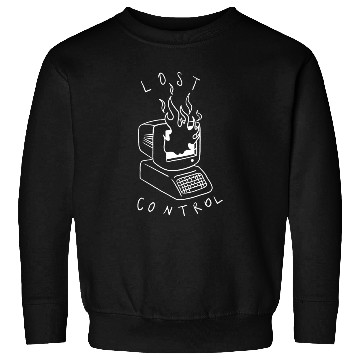 Discover Lost Control: A Retro Computer Inspired Design Sweatshirts