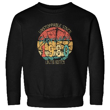 Discover 1980 Born Vintage Rose Gift Sweatshirts
