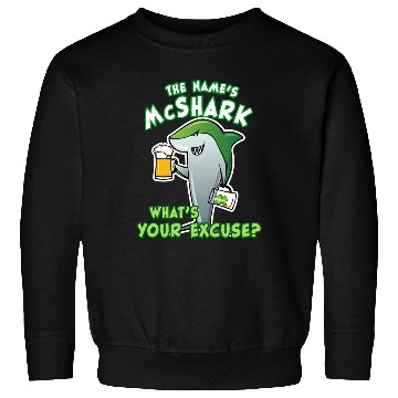 Discover St Patricks Day Shark Funny Beer Drinking Sweatshirts