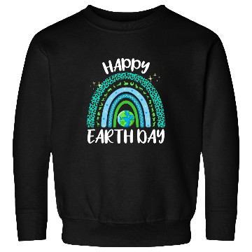 Discover Happy Earth Day Planet with Rainbow Sweatshirts