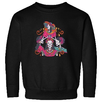 Discover Floral Tarot Card Sugar Skull Dia De Lost Muertos Sweatshirts