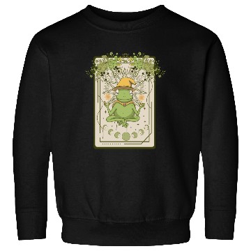 Discover Dark Cottagecore Wizard Frog Goblincore Aesthetic Sweatshirts