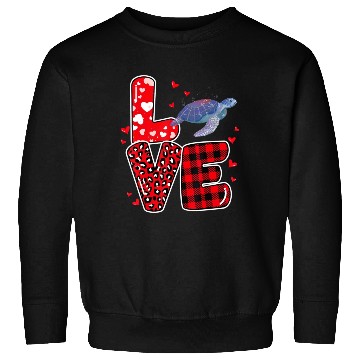 Discover Sea Turtle Lover Heart Sea Turtle Valentine Sweatshirts