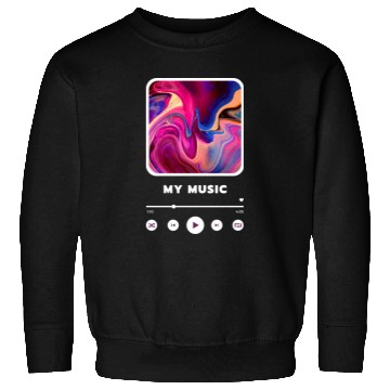 Discover Purple Framed Music Player Themed style Sweatshirts