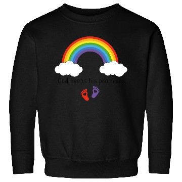 Discover God keeps his promises Rainbow infant gown Sweatshirts