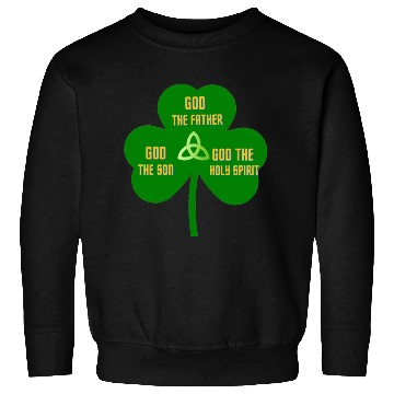 Discover Holy Trinity Shamrock St Patrick Religious Sweatshirts