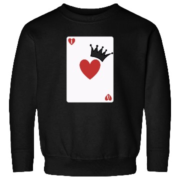 Discover love you on playing card Sweatshirts