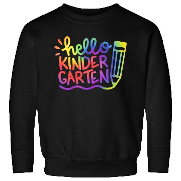 Discover Hello Kindergarten Teacher Tie Dye Welcome Back To Sweatshirts