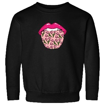 Discover Tulip Gardening Tongue Sweatshirts