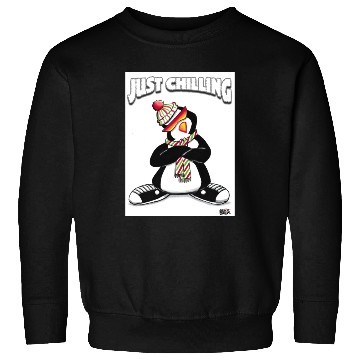Discover Just Chilling Penguin by Black Sheep Graphix Sweatshirts
